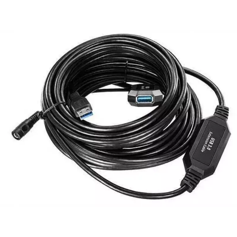 Microconnect USB3.0AAF10A USB-Kabel USB 3.2 Gen 1 (3.1 Gen 1) 10 m USB A Schwarz