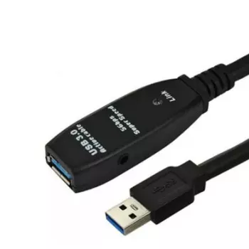 Microconnect USB3.0AAF10A USB-Kabel USB 3.2 Gen 1 (3.1 Gen 1) 10 m USB A Schwarz