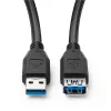 Microconnect USB3.0AAF2B USB-Kabel USB 3.2 Gen 1 (3.1 Gen 1) 2 m USB A Schwarz