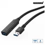 Microconnect USB3.0AAF5A USB-Kabel USB 3.2 Gen 1 (3.1 Gen 1) 5 m USB A Schwarz