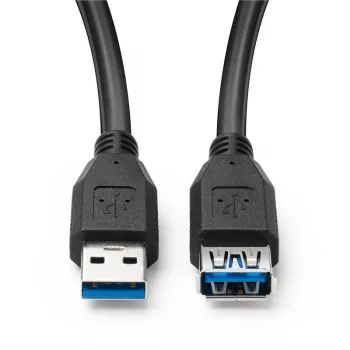 Microconnect USB3.0AAF5B USB-Kabel USB 3.2 Gen 1 (3.1 Gen 1) 5 m USB A Schwarz