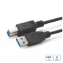 Microconnect USB3.0AB2B USB-Kabel USB 3.2 Gen 1 (3.1 Gen 1) 2 m USB A USB B Schwarz