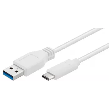 Microconnect USB3.1CA02W USB-Kabel USB 3.2 Gen 1 (3.1 Gen 1) 0,2 m USB-C USB-A Weiß