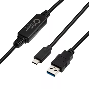 Microconnect USB3.1CA5AMP USB-Kabel USB 3.2 Gen 1 (3.1 Gen 1) 5 m USB C USB A Schwarz
