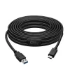 Microconnect USB3.1CA5AMP USB-Kabel USB 3.2 Gen 1 (3.1 Gen 1) 5 m USB C USB A Schwarz