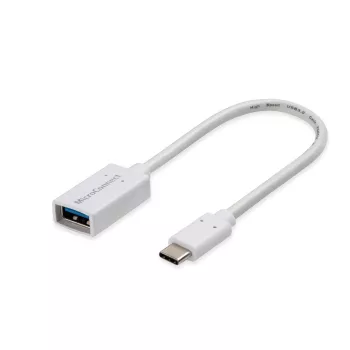Microconnect USB3.1CAF02W USB-Kabel USB 3.2 Gen 1 (3.1 Gen 1) 0,2 m USB C USB A Weiß