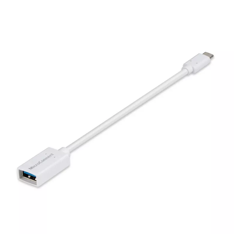 Microconnect USB3.1CAF02W USB-Kabel USB 3.2 Gen 1 (3.1 Gen 1) 0,2 m USB C USB A Weiß
