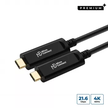 Microconnect USB3.1CC20OP USB-Kabel USB 3.2 Gen 2 (3.1 Gen 2) 20 m USB C Schwarz