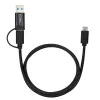 Microconnect USB3.1CCA1 USB-Kabel USB 3.2 Gen 1 (3.1 Gen 1) 1 m USB C Schwarz