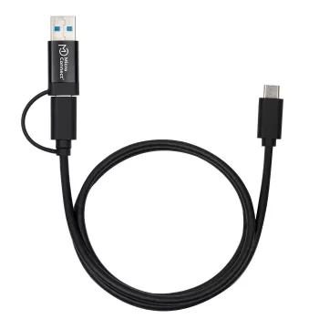 Microconnect USB3.1CCA1 USB-Kabel USB 3.2 Gen 1 (3.1 Gen 1) 1 m USB C Schwarz