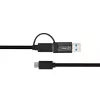 Microconnect USB3.1CCA1 USB-Kabel USB 3.2 Gen 1 (3.1 Gen 1) 1 m USB C Schwarz