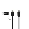 Microconnect USB3.1CCA1 USB-Kabel USB 3.2 Gen 1 (3.1 Gen 1) 1 m USB C Schwarz