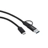 Microconnect USB3.1CCA1 USB-Kabel USB 3.2 Gen 1 (3.1 Gen 1) 1 m USB C Schwarz