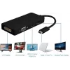 Microconnect USB3.1CCOM10 USB-Grafikadapter 3840 x 2160 Pixel Schwarz