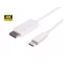 Microconnect USB3.1CDPB2W Videokabel-Adapter 2 m USB Typ-C DisplayPort Weiß