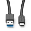 Microconnect USB3.2CA0.25 USB-Kabel USB 3.2 Gen 2 (3.1 Gen 2) 0,25 m USB A USB C Schwarz