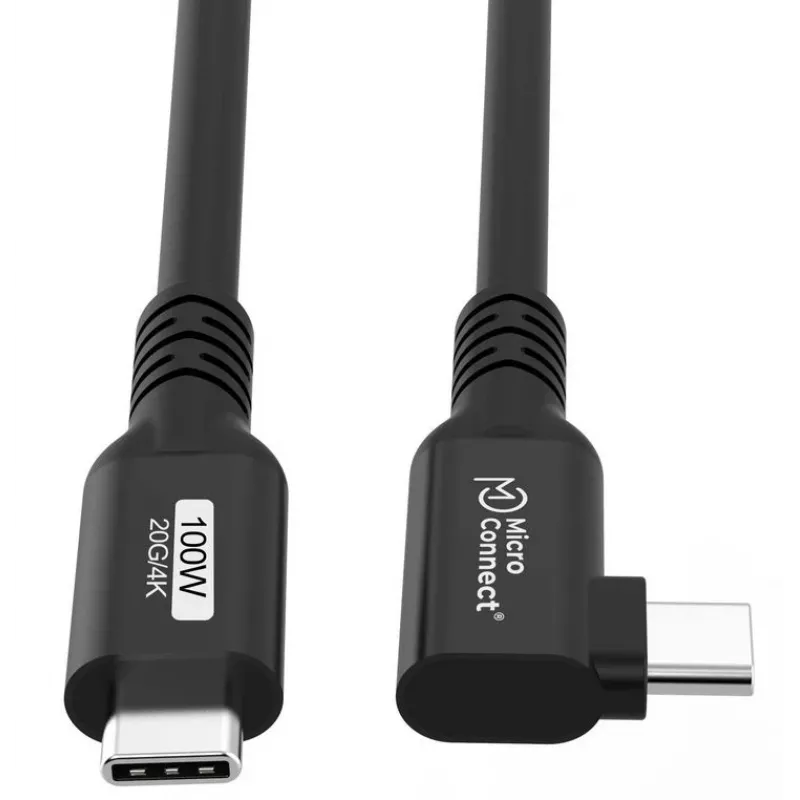 Microconnect USB3.2CC3-A USB-Kabel USB 3.2 Gen 2x2 3 m USB C Schwarz