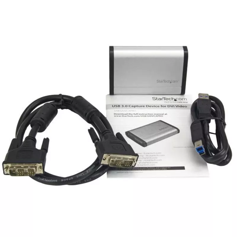 StarTech.com USB 3.0 Capture Device for High-Performance DVI Video - 1080p 60fps - Aluminum - TAA