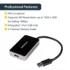 StarTech.com USB 3.0 zu HDMI Adapter mit 1x USB, USB zu HDMI Monitor Konverter für Windows (keine Unterstützung für macOS/ChromeOS/Linux) - TAA
