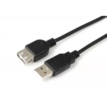 Microconnect USBAAF01B USB-Kabel USB 2.0 0,1 m USB A Schwarz