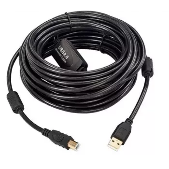 Microconnect USBAB15B-ACTIVE USB-Kabel USB 2.0 15 m USB A USB B Schwarz