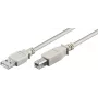 Microconnect USBAB5 USB-Kabel USB 2.0 5 m USB A USB B Grau