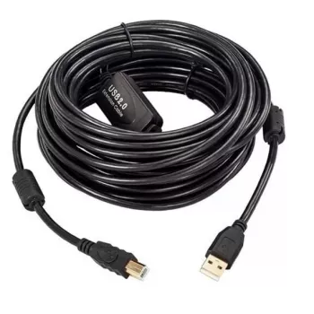 Microconnect USBAB5B-ACTIVE USB-Kabel USB 2.0 5 m USB A USB B Schwarz
