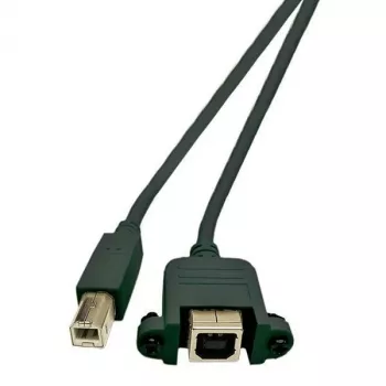 Microconnect USBABF1PANEL2 USB-Kabel USB 2.0 1,8 m USB A USB B Schwarz