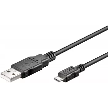 Microconnect USBABMICRO3 USB-Kabel USB 2.0 3 m USB A Micro-USB B Schwarz