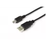 Microconnect USBAMB51 USB-Kabel USB 2.0 1 m USB A Mini-USB B Schwarz