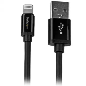 StarTech.com 2 m (6 ft.) USB auf Lightning Kabel – Langes iPhone / iPad / iPod Ladekabel – Lightning auf USB Kabel – Apple MFi zertifiziert – Schwarz