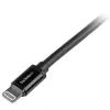 StarTech.com 2 m (6 ft.) USB auf Lightning Kabel – Langes iPhone / iPad / iPod Ladekabel – Lightning auf USB Kabel – Apple MFi zertifiziert – Schwarz