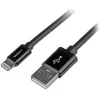 StarTech.com 2 m (6 ft.) USB auf Lightning Kabel – Langes iPhone / iPad / iPod Ladekabel – Lightning auf USB Kabel – Apple MFi zertifiziert – Schwarz