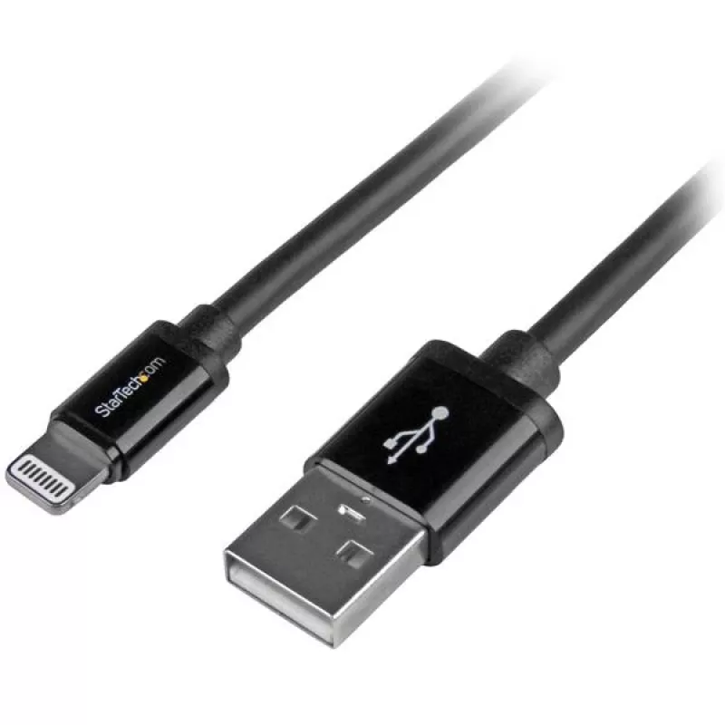 StarTech.com 2 m (6 ft.) USB auf Lightning Kabel – Langes iPhone / iPad / iPod Ladekabel – Lightning auf USB Kabel – Apple MFi zertifiziert – Schwarz