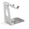 StarTech.com Telefon- und Tablet-Ständer - Faltbarer universeller Halter für Mobilgeräte, für Smartphones & Tablets - Verstellbarer Multi-Winkel ergonomischer Handy-Ständer für Schreibtisch - Tragbar - Silber