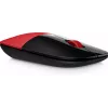 HP Z3700 Rote Wireless-Maus, beidhändig, Optisch, RF Wireless, 1200 DPI, Rot
