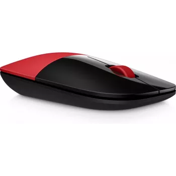 HP Z3700 Rote Wireless-Maus, beidhändig, Optisch, RF Wireless, 1200 DPI, Rot