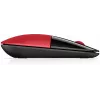 HP Z3700 Rote Wireless-Maus, beidhändig, Optisch, RF Wireless, 1200 DPI, Rot