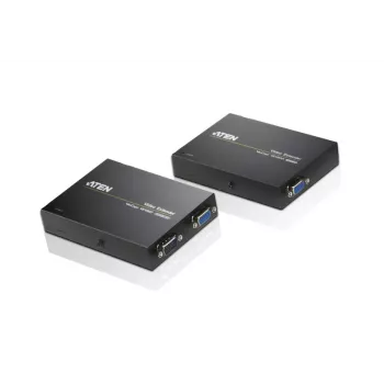 ATEN VGA Over Cat5e/6 Video Extender 150meter, 1920 x 1200 pixels, AV-Sender & -Empfänger, 150 m, Kabelgebunden, Schwarz