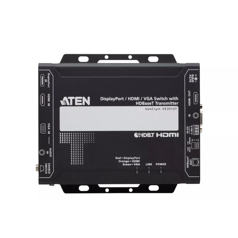 ATEN DisplayPort-/HDMI-/VGA-Umschalter mit HDBaseT-Transmitter