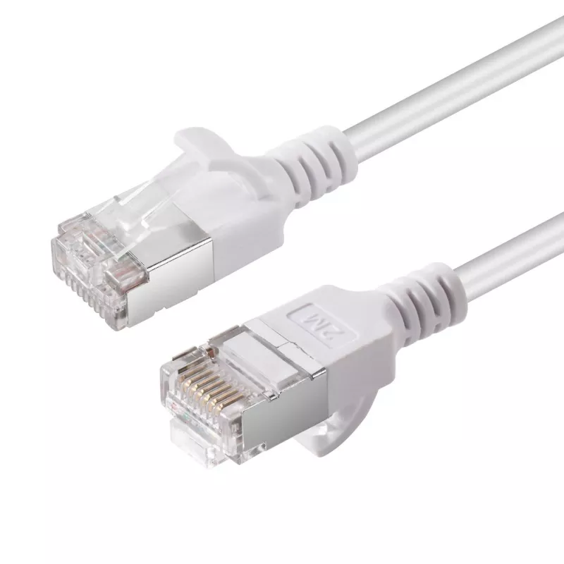Microconnect V-FTP6A01W-schlank Netzwerkkabel Weiß 1 m Cat6a U/FTP (STP)