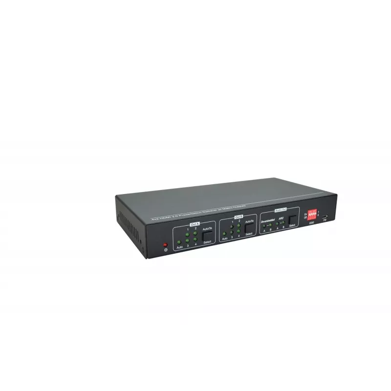 Vivolink VLHDMIMAT4X2RS Matrix-Umschalter Skalierungs-Matrix-Umschalter 7,5 W