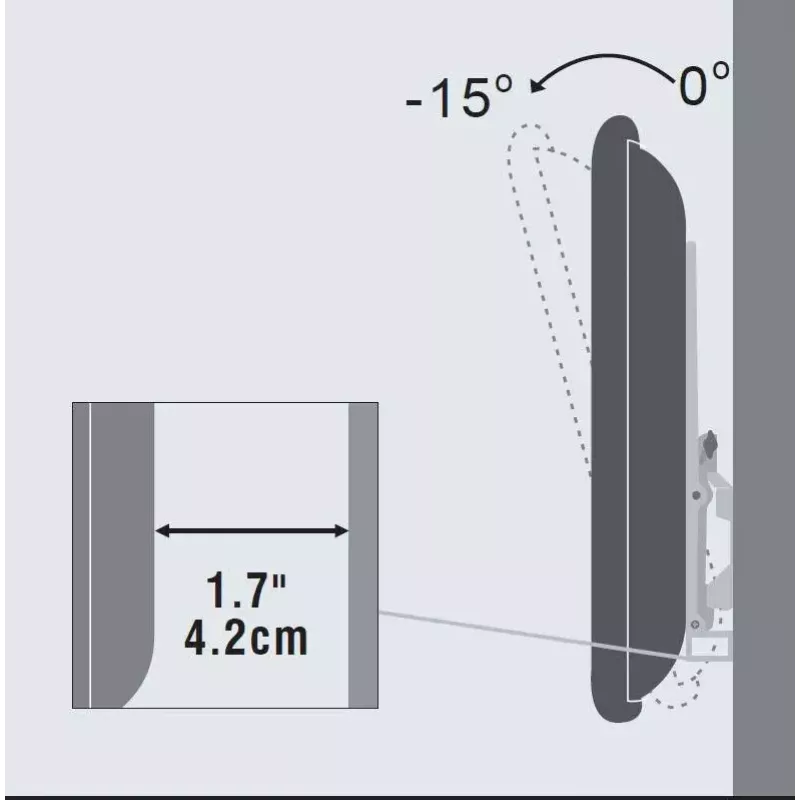 Vivolink VLMW4065T TV-Halterung/Stand 165,1 cm (65 Zoll) Schwarz