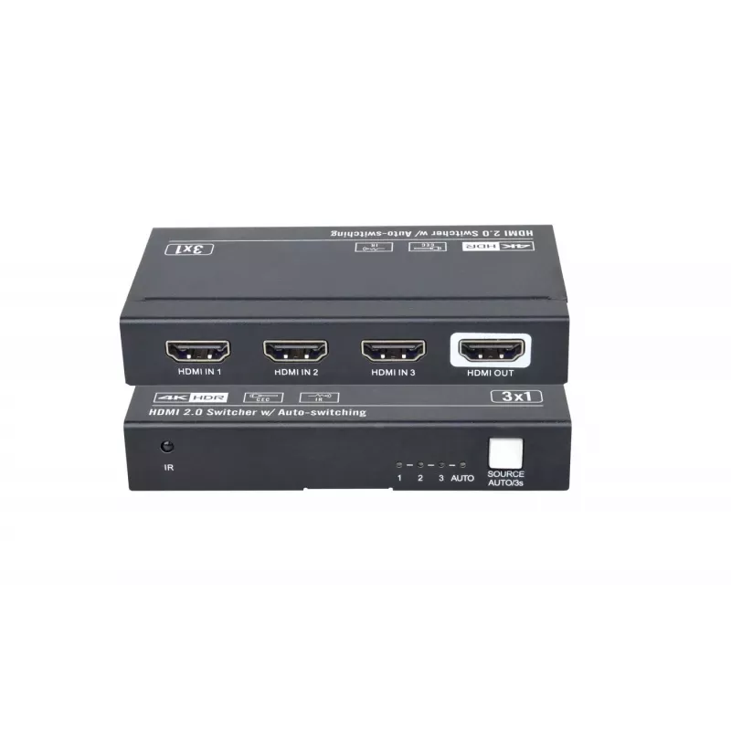 HDMI Video Switch Vivolink VLSW131 3840x2160 60fps Schwarz