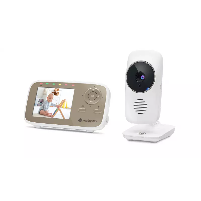 Motorola VM483 Video-Babyphone 300 m FHSS Gold, Weiß