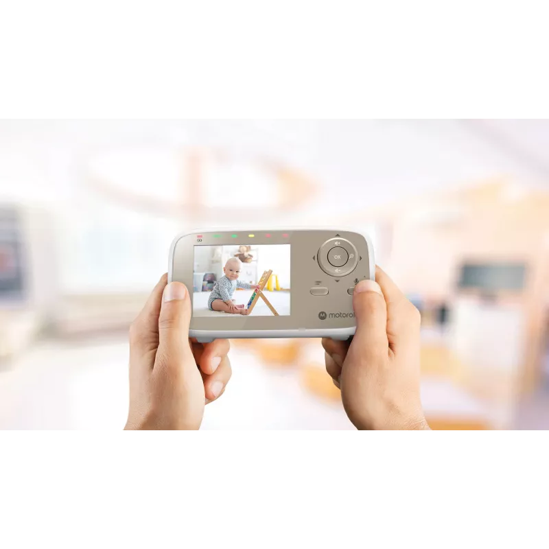 Motorola VM483 Video-Babyphone 300 m FHSS Gold, Weiß