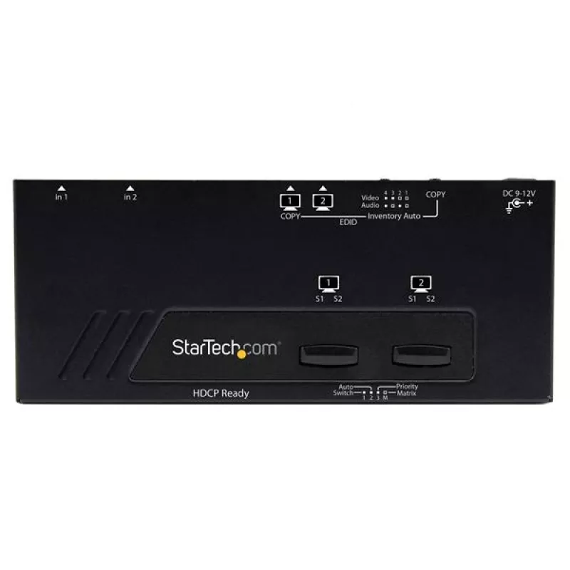 StarTech.com 2X2 HDMI Matrix Switch mit Automatischer und Prioritätsumschaltung – 1080p