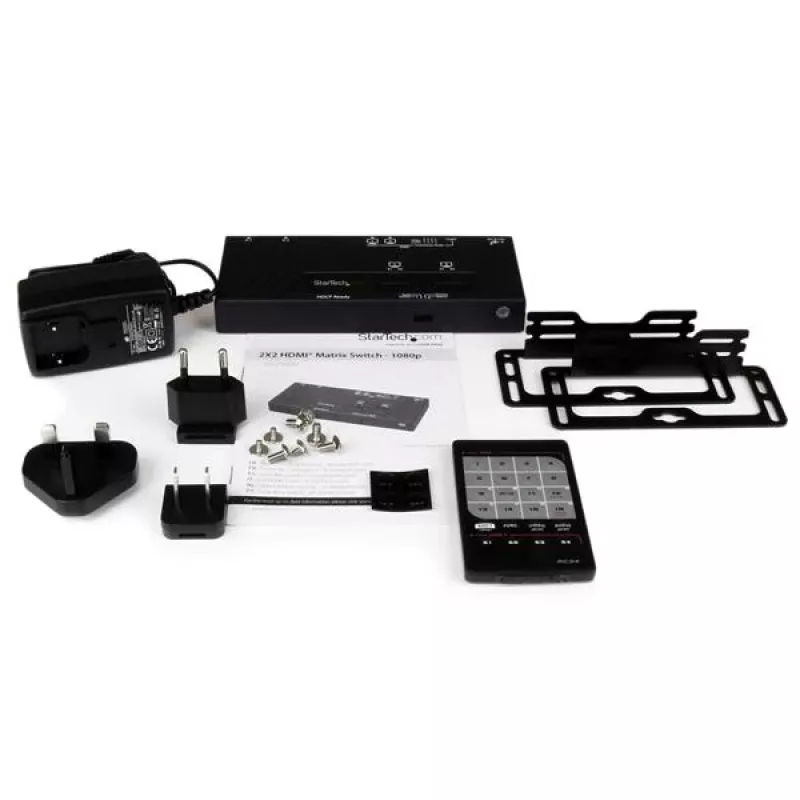 StarTech.com 2X2 HDMI Matrix Switch mit Automatischer und Prioritätsumschaltung – 1080p