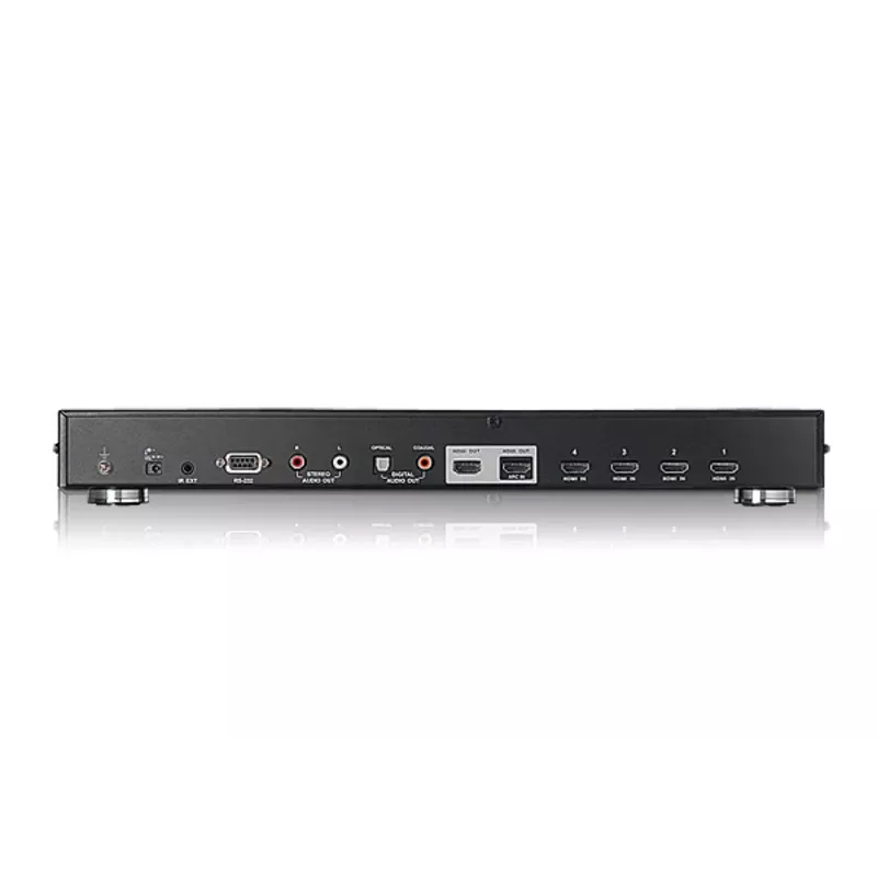 ATEN 4-Port Dual View HDMI Switch, HDMI, Metall, Schwarz, 15 m, 480p, 720p, 1080i, 1080p, 6,75 Gbit/s