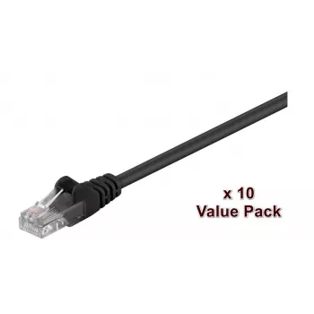 Microconnect V-UTP501SVP Netzwerkkabel Schwarz 1 m Cat5e U/UTP (UTP)